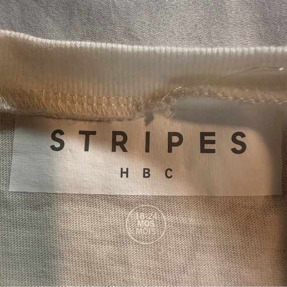 Hudson Baby HBC Stripes - NWT - White and Multicolor Matching Set - Picture 3 of 9